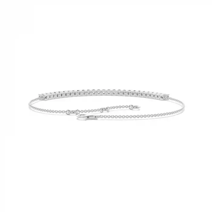 White Gold Chain Diamond Bracelets