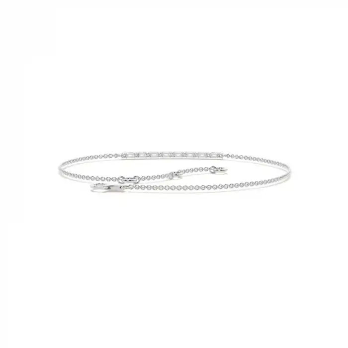 White Gold Chain Diamond Bracelets