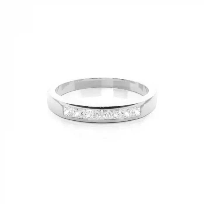White Gold Contemporary Diamond Engagement Rings