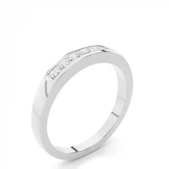 White Gold Contemporary Diamond Engagement Rings