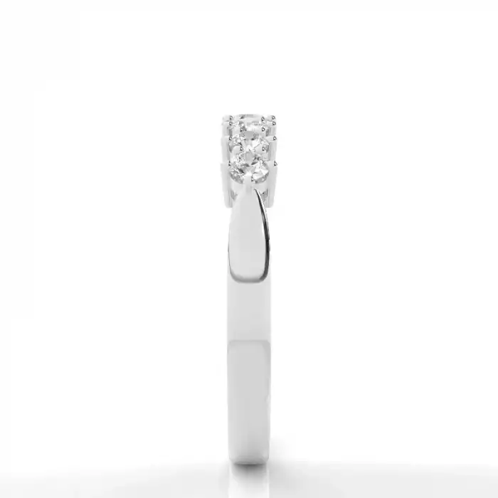 White Gold Contemporary Diamond Engagement Rings