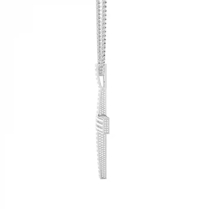 White Gold Cross Diamond Pendants