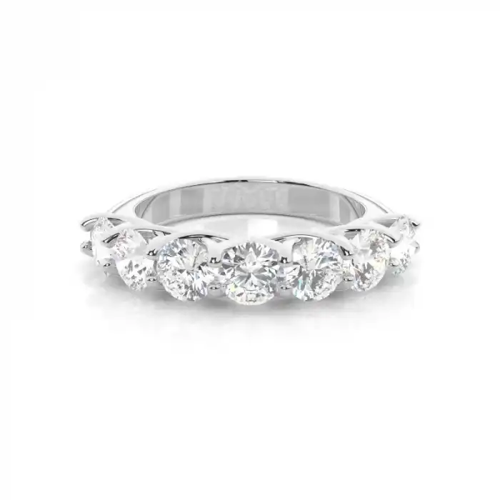 White Gold Diamond Anniversary Rings