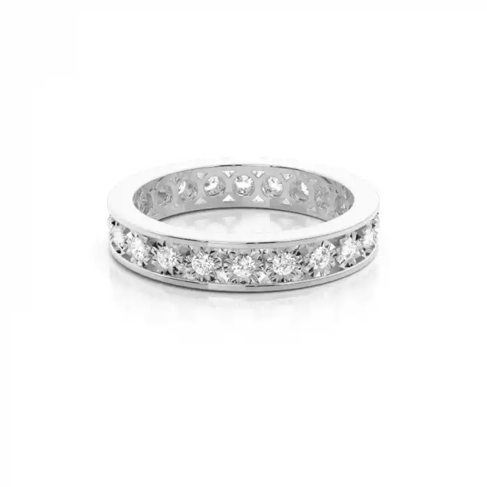 White Gold Diamond Anniversary Rings