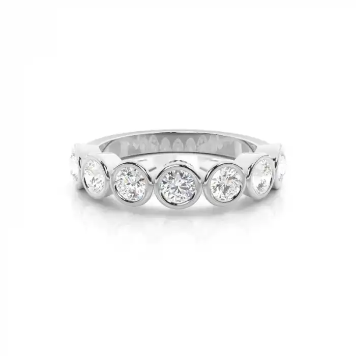 White Gold Diamond Anniversary Rings