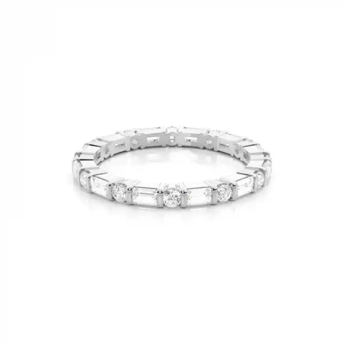 White Gold Diamond Anniversary Rings
