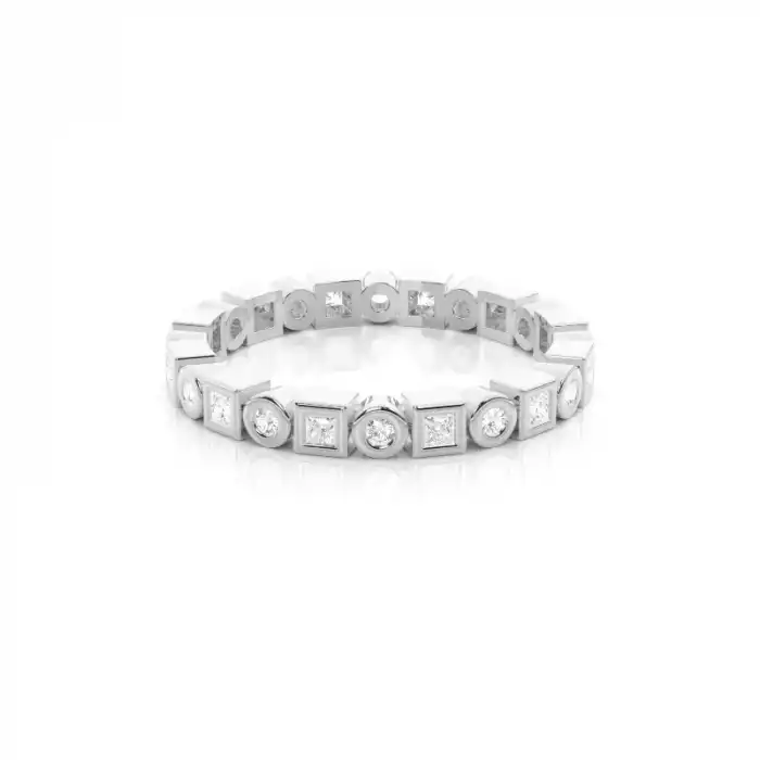 White Gold Diamond Anniversary Rings
