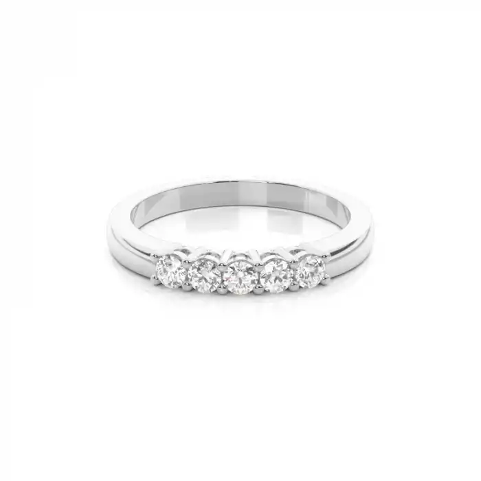 White Gold Diamond Anniversary Rings