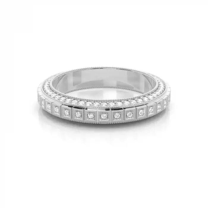 White Gold Diamond Anniversary Rings