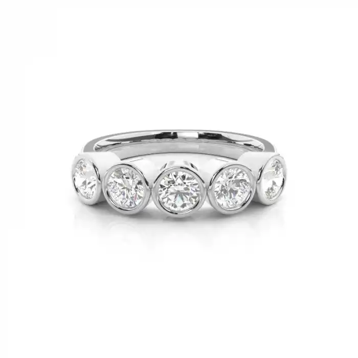 White Gold Diamond Anniversary Rings
