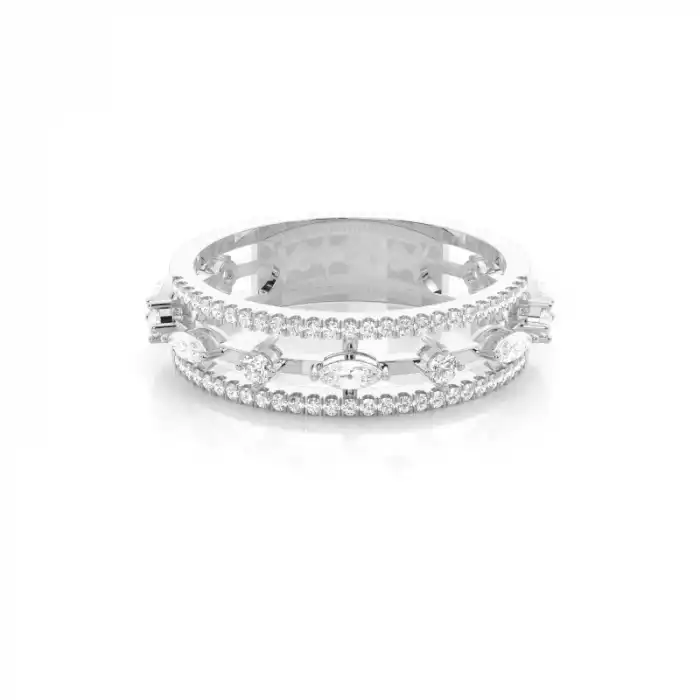 White Gold Diamond Anniversary Rings