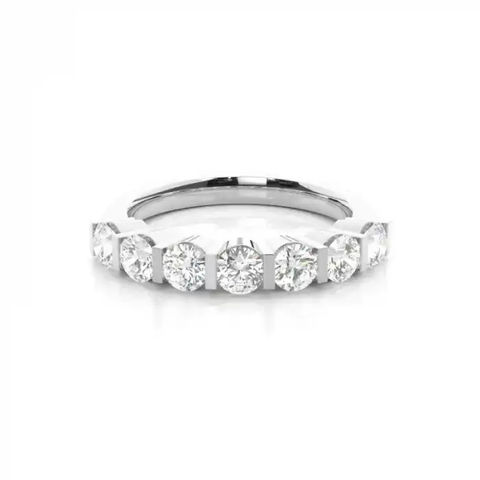 White Gold Diamond Anniversary Rings