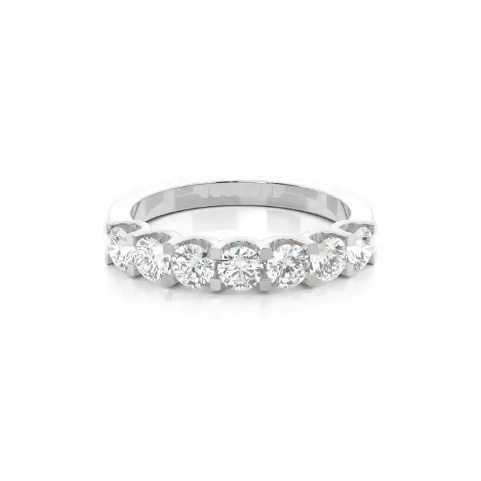 White Gold Diamond Anniversary Rings
