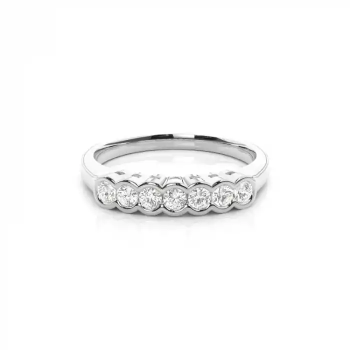 White Gold Diamond Anniversary Rings