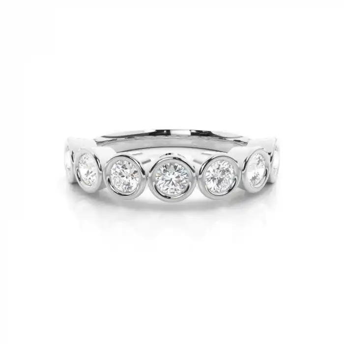 White Gold Diamond Anniversary Rings
