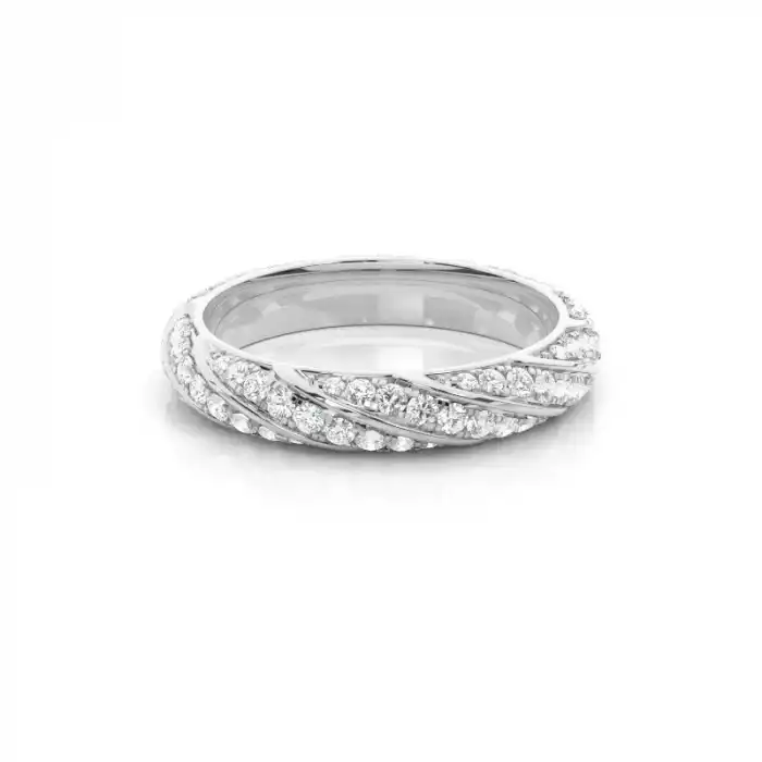 White Gold Diamond Anniversary Rings