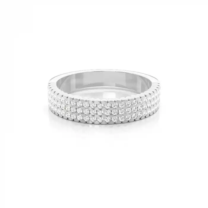 White Gold Diamond Anniversary Rings