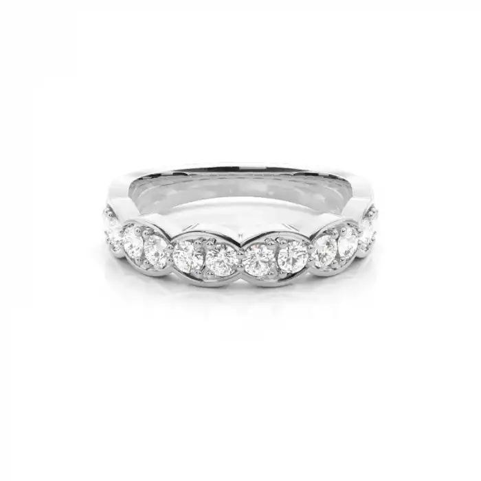 White Gold Diamond Anniversary Rings