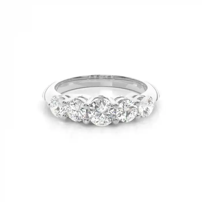 White Gold Diamond Anniversary Rings