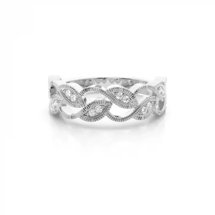 White Gold Diamond Anniversary Rings
