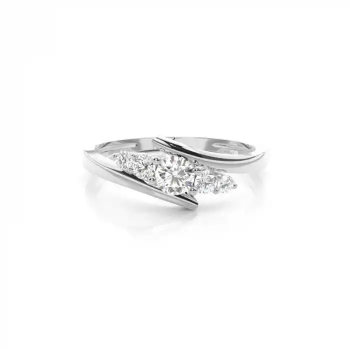 White Gold Diamond Anniversary Rings
