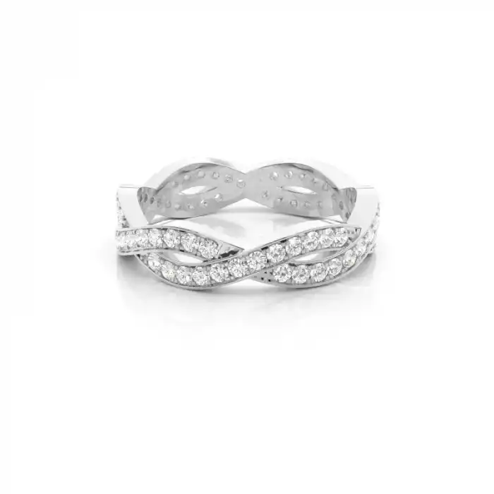 White Gold Diamond Anniversary Rings