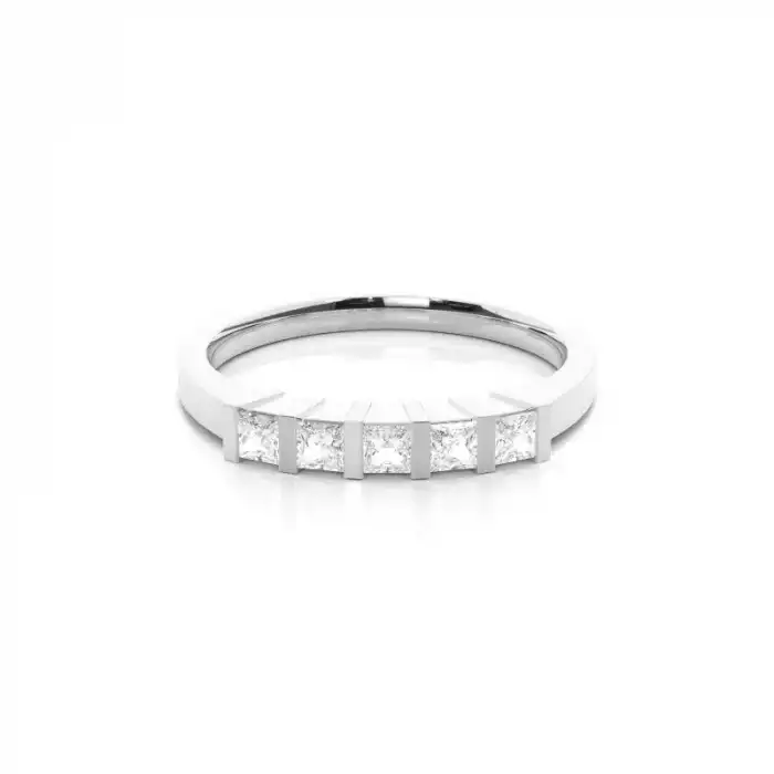 White Gold Diamond Anniversary Rings