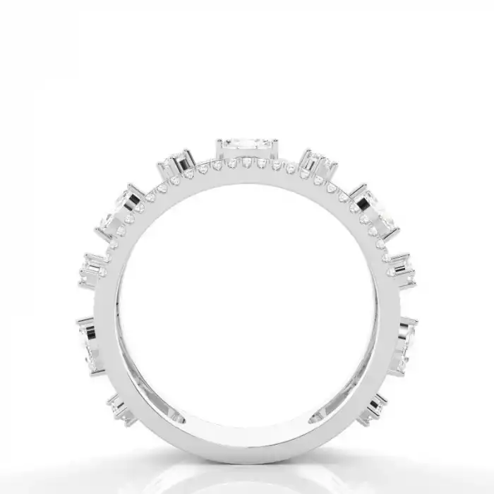 White Gold Diamond Anniversary Rings