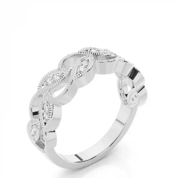 White Gold Diamond Anniversary Rings