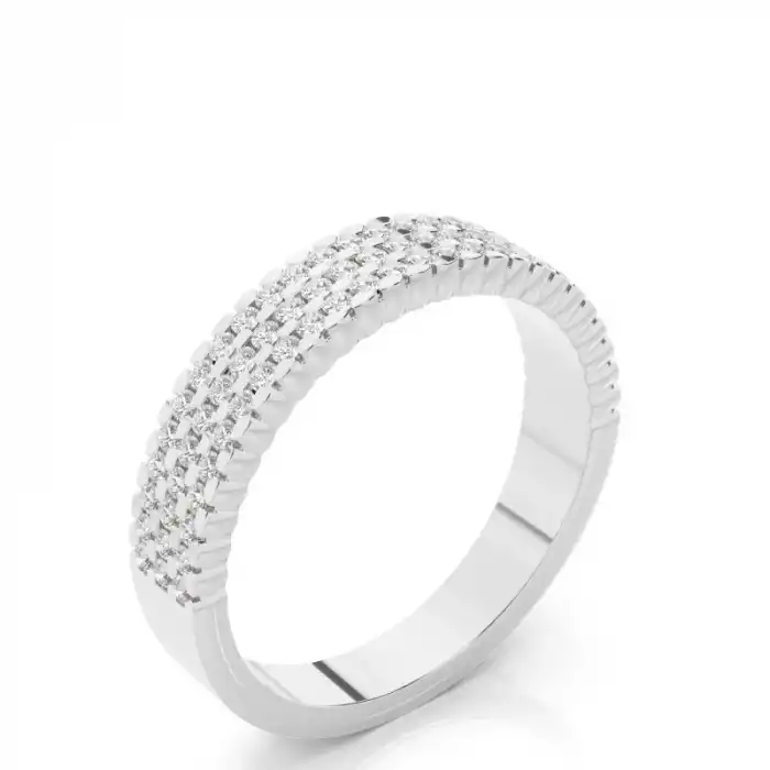 White Gold Diamond Anniversary Rings