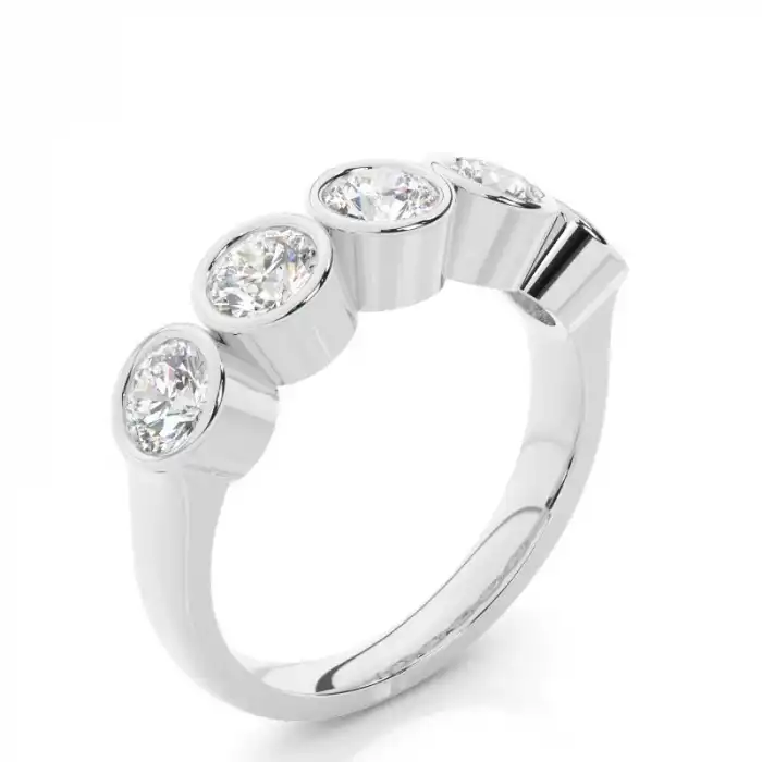 White Gold Diamond Anniversary Rings