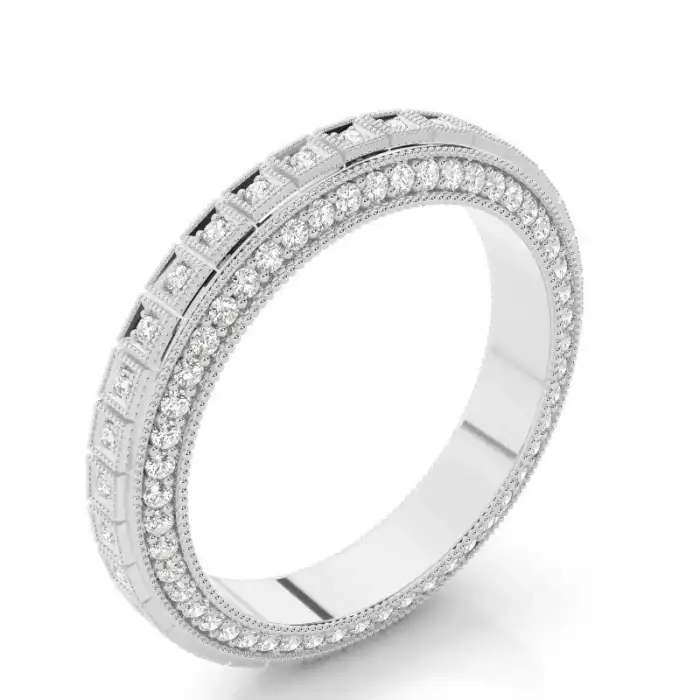 White Gold Diamond Anniversary Rings