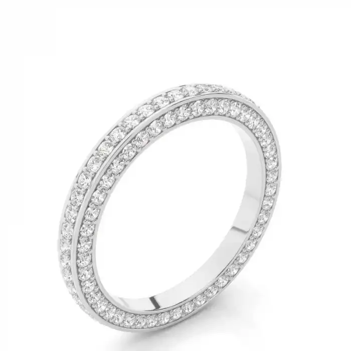 White Gold Diamond Anniversary Rings
