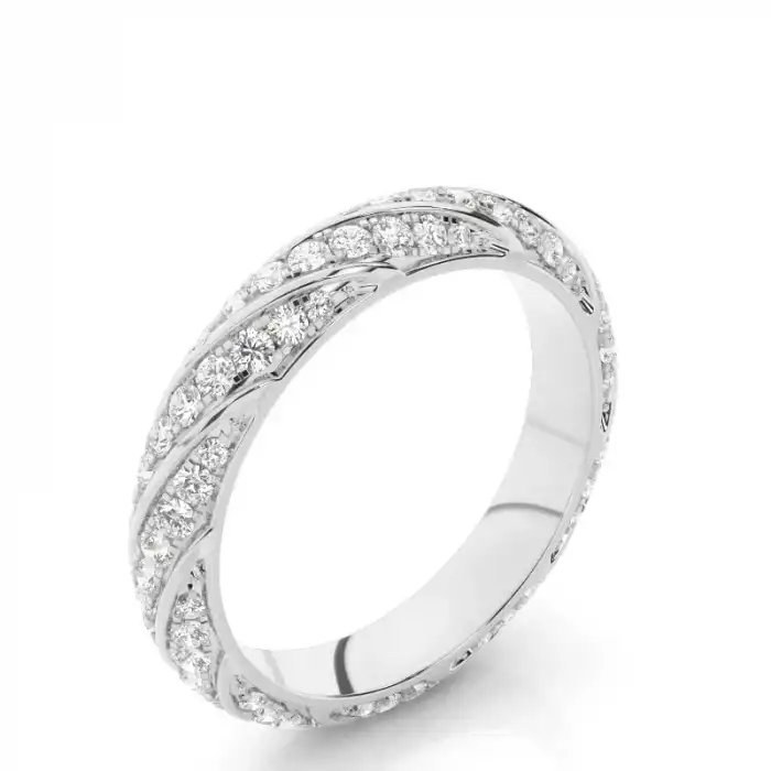 White Gold Diamond Anniversary Rings