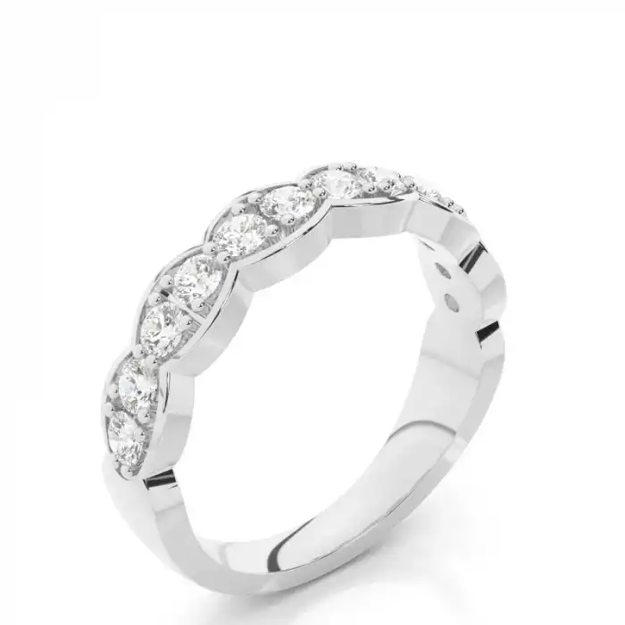 White Gold Diamond Anniversary Rings