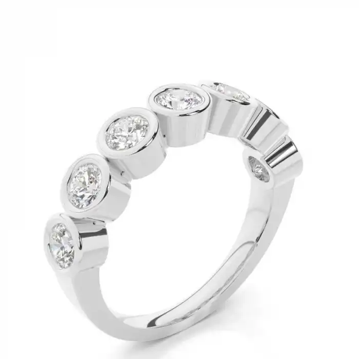 White Gold Diamond Anniversary Rings