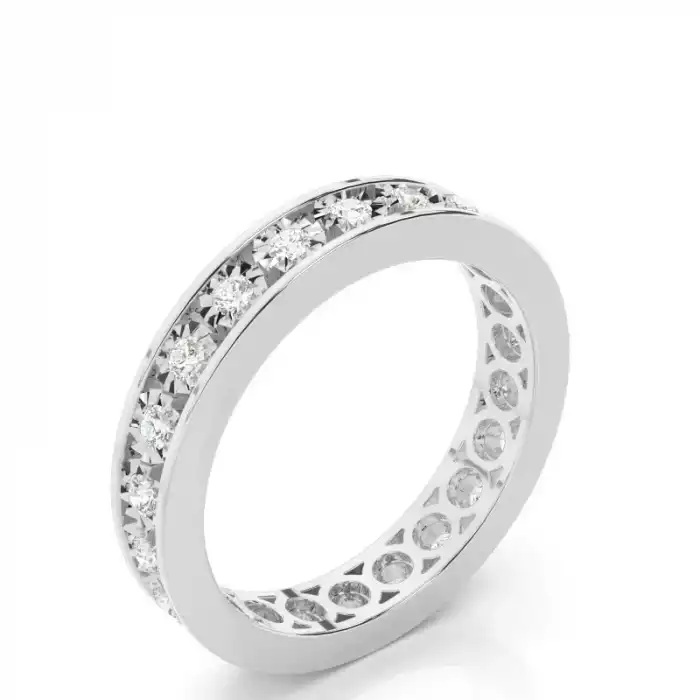 White Gold Diamond Anniversary Rings