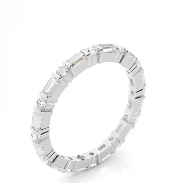 White Gold Diamond Anniversary Rings