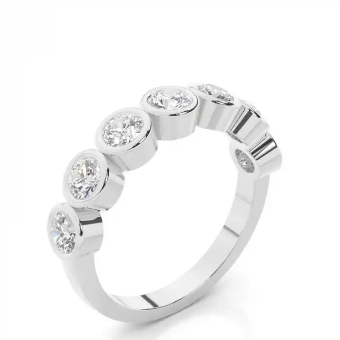 White Gold Diamond Anniversary Rings