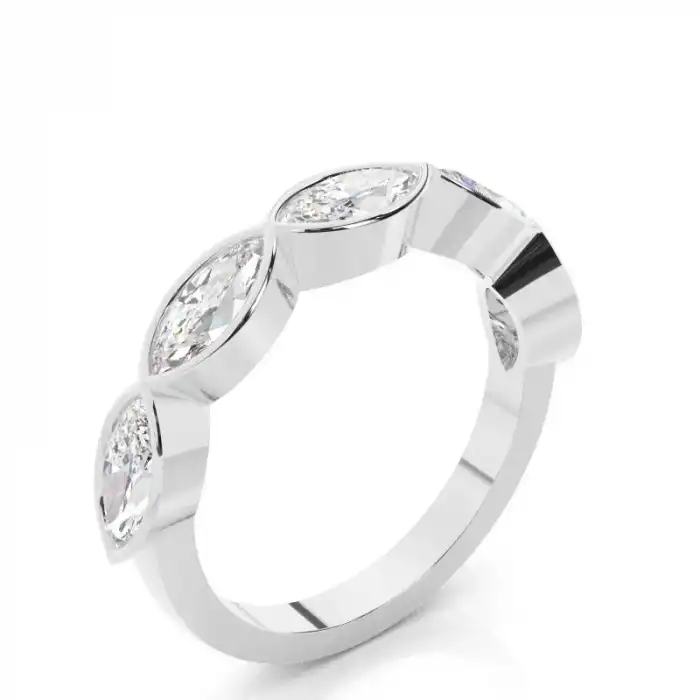 White Gold Diamond Anniversary Rings