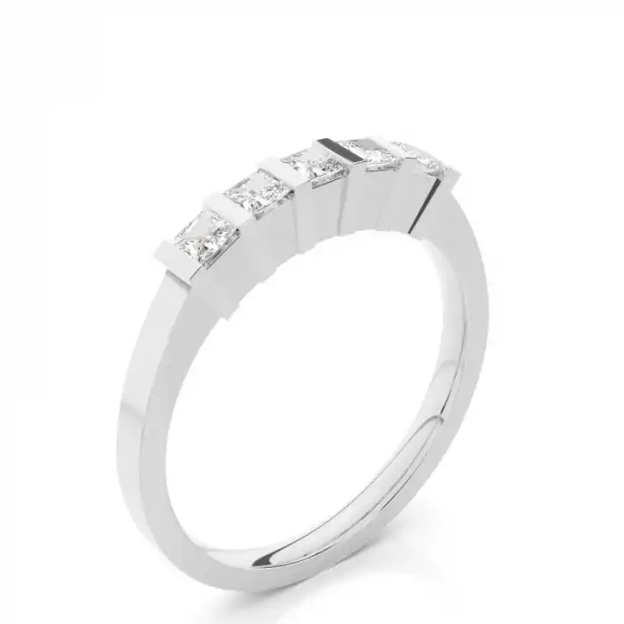 White Gold Diamond Anniversary Rings