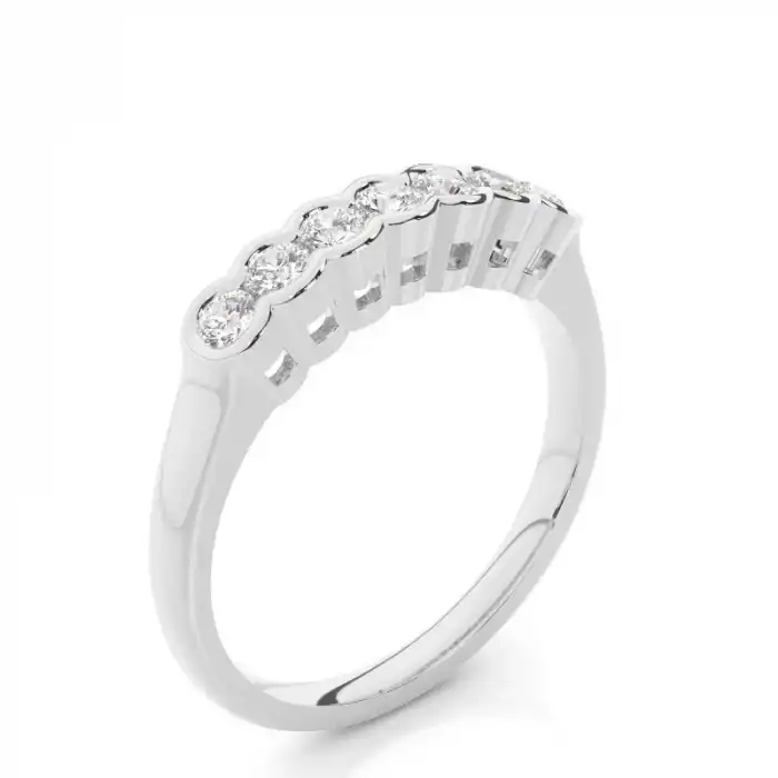 White Gold Diamond Anniversary Rings
