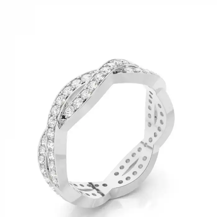 White Gold Diamond Anniversary Rings