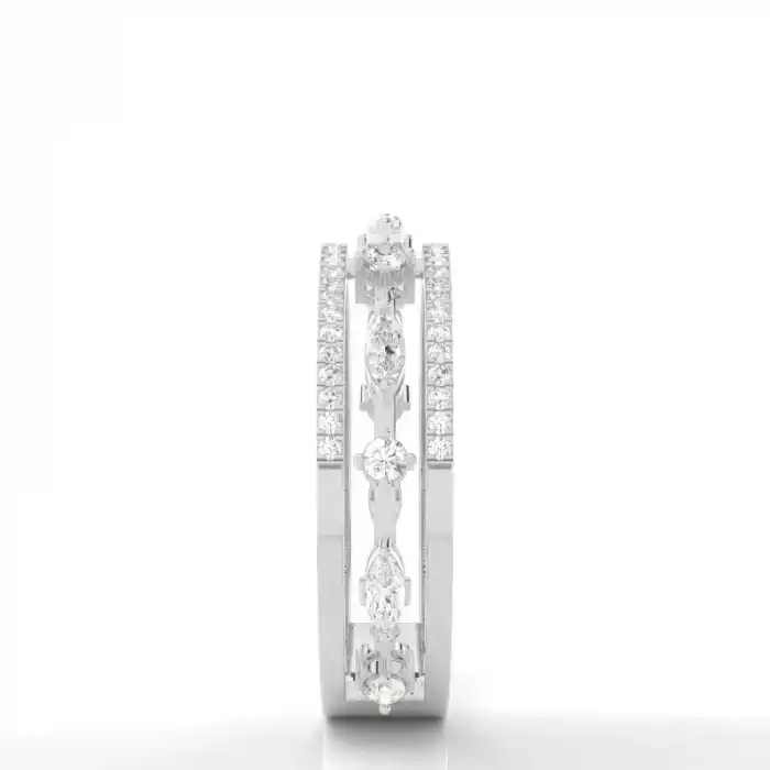 White Gold Diamond Anniversary Rings