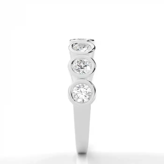 White Gold Diamond Anniversary Rings