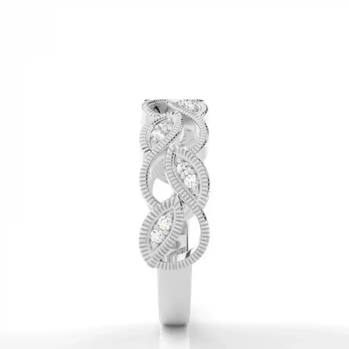 White Gold Diamond Anniversary Rings