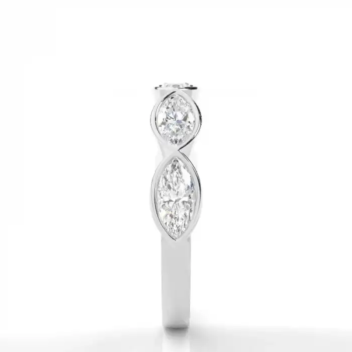 White Gold Diamond Anniversary Rings