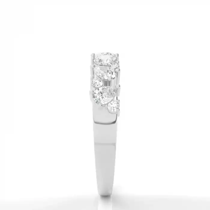 White Gold Diamond Anniversary Rings