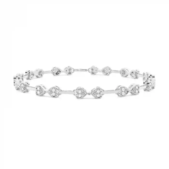 White Gold Evening Diamond Bracelets