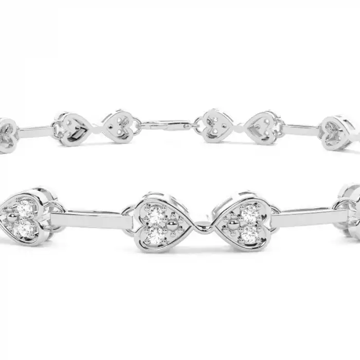 White Gold Evening Diamond Bracelets
